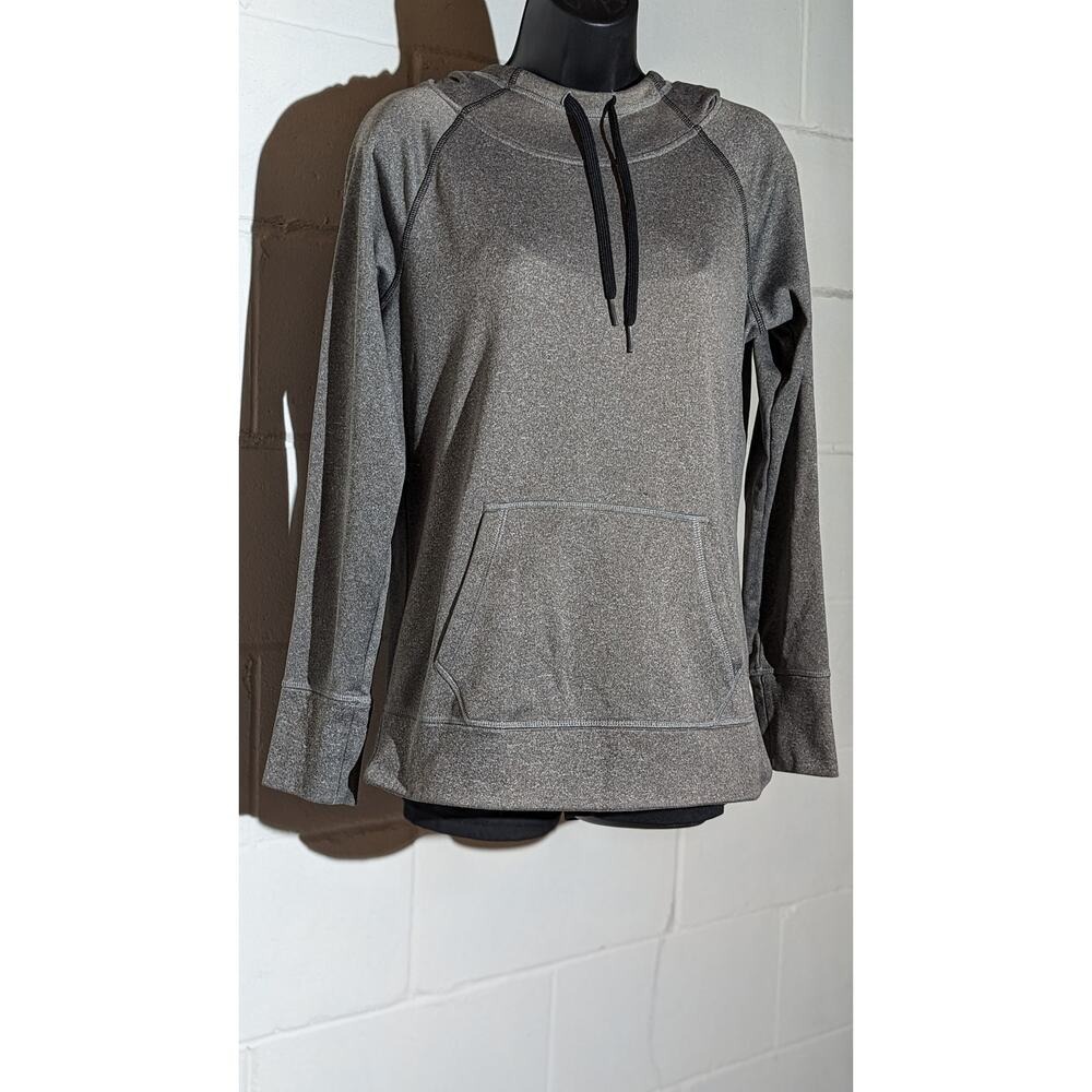 Danskin Now Gray Hoodie Pullover Long Sleeve Activewear Sweatshirt Womens Medium
